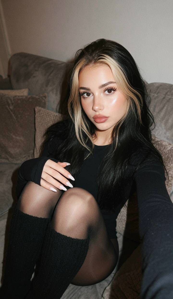 My winter photo ❄️ I’d love to wear stockings on cold winter days🌞