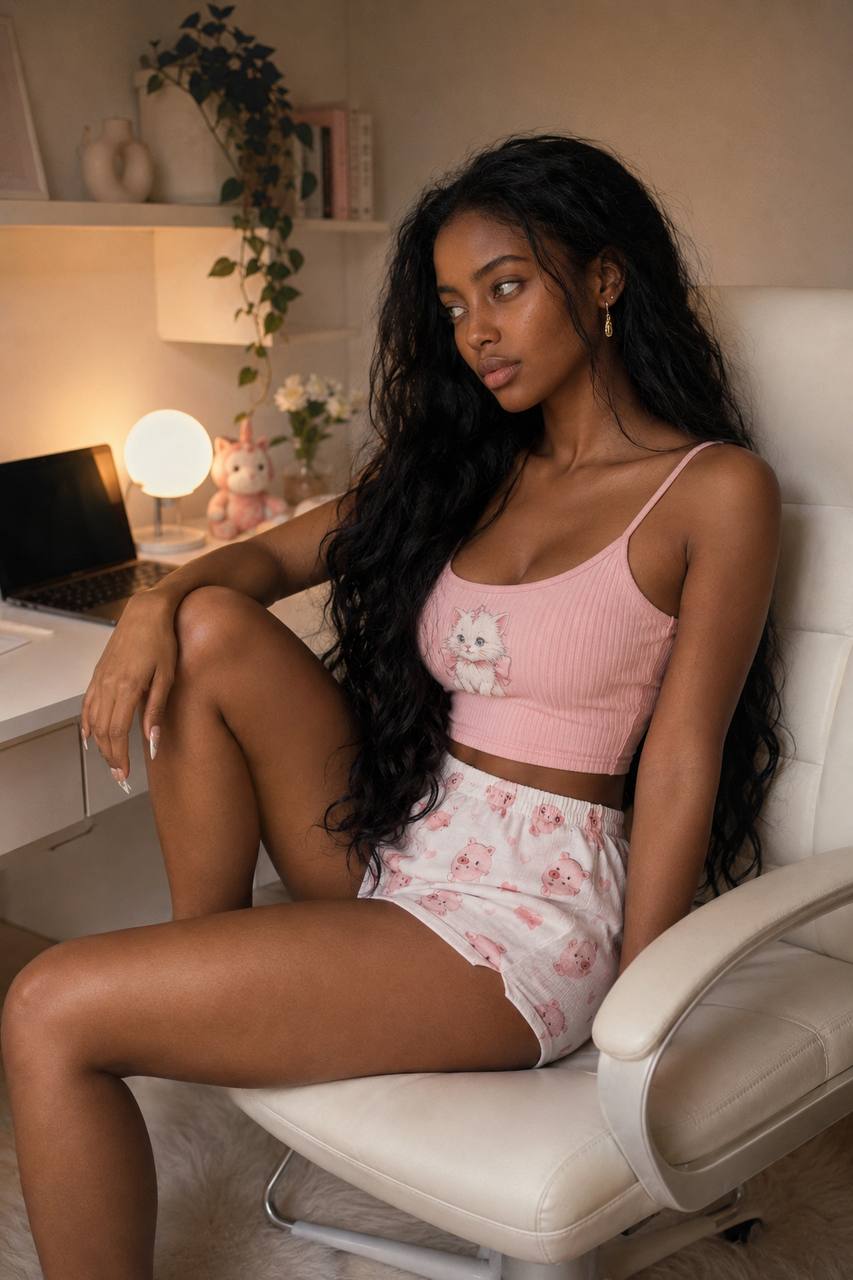 Just a kitty finishing her day👩🏾‍🦰