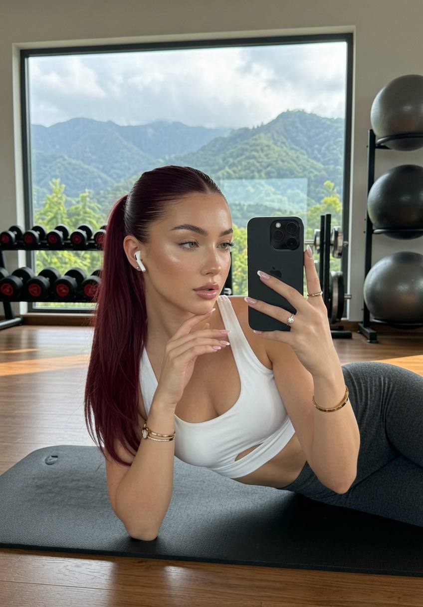 yoga time! Just making my 🍑 better💦